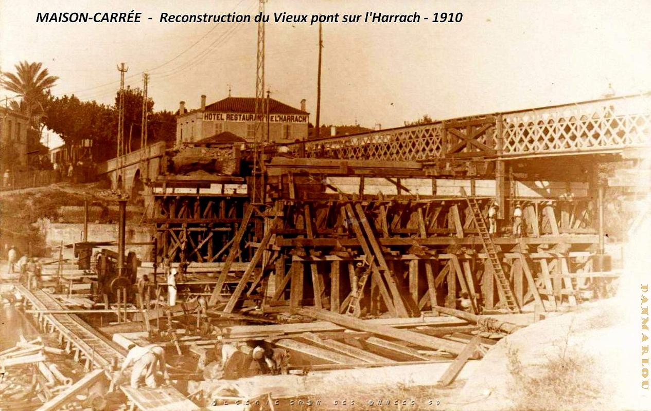 Maison-Carree - Vieux Pont sur l'Arrach - Reconstruction - 1910.jpg